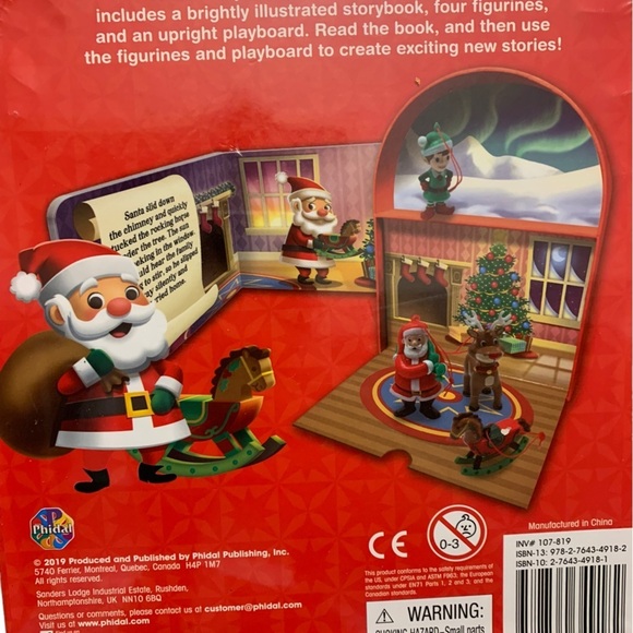 Merry Christmas My Mini Busy Book New Book with 4 Action Figures and Play Board - Picture 5 of 6